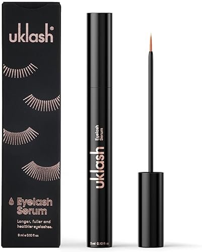 UKLASH Eyelash Growth Serum For Longer & Fuller Lashes - 3ml. Clinically Proven Formula for Naturally Longer Lashes and Extensions. Vegan & Cruelty-Free