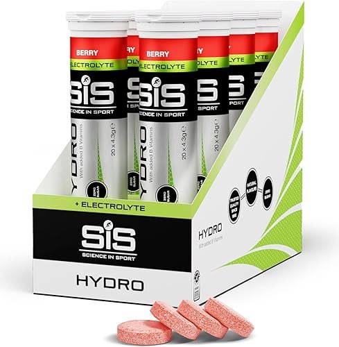 Science in Sport Hydro Electrolyte Tablets 160 pcs. Berry – Vegan & Gluten-Free, Ideal to Promote Hydration and Maintain Electrolytes Balance (Packaging May Vary)