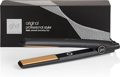 ghd Original Hair Straightener & Styler (Upgraded) - for Sleek, Smooth & Soft Styles with Enhanced Shine, No Extreme Heat Damage - for All Hair Types - (UK Plug)