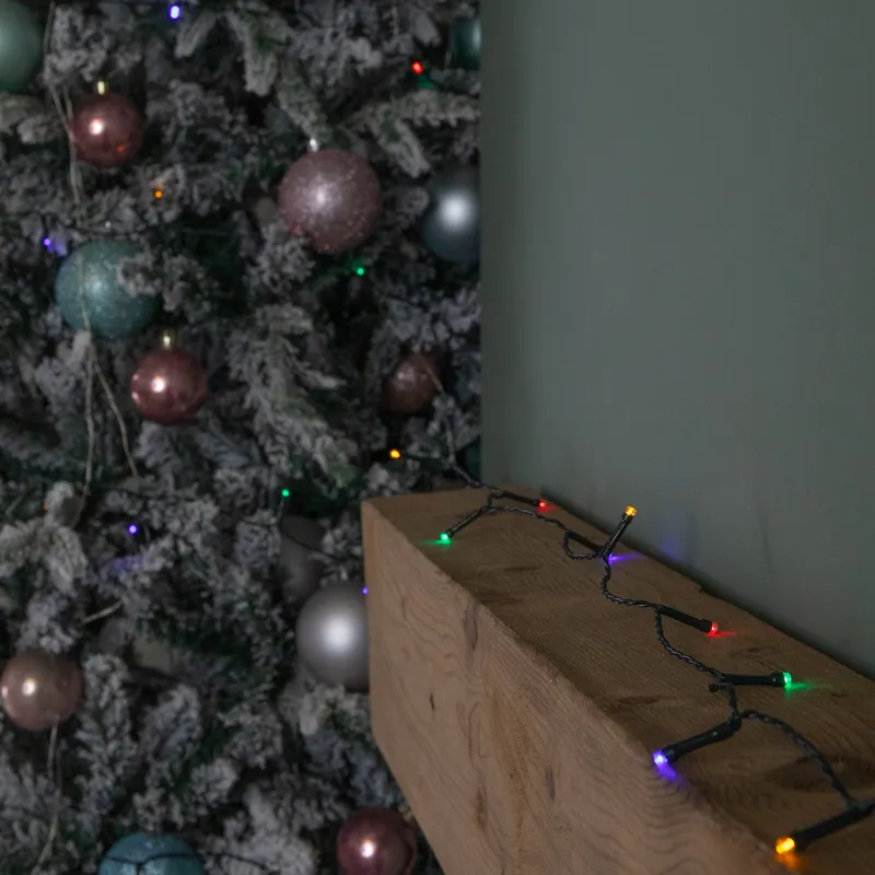 Premier 200 LED Battery Powered Multicolour Light Chain - 20 metres