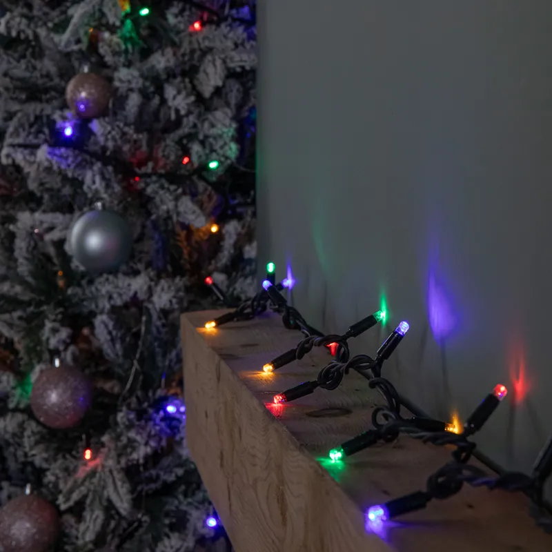 1 24m Set of 300 Connectable String Lights with Multi-Coloured LEDs