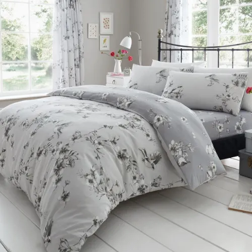 1 Birdie Blossom Printed Duvet Cover Set Assorted