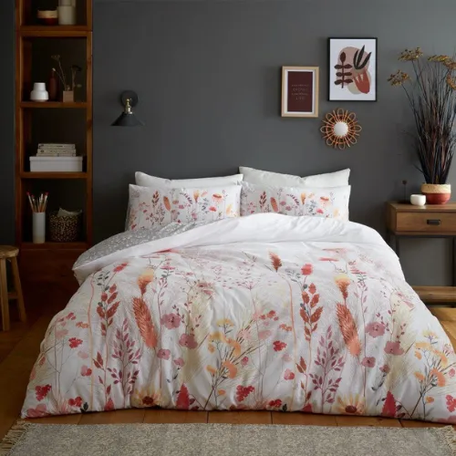 1 Meadow Floral Printed Duvet Cover Set Assorted Sizes