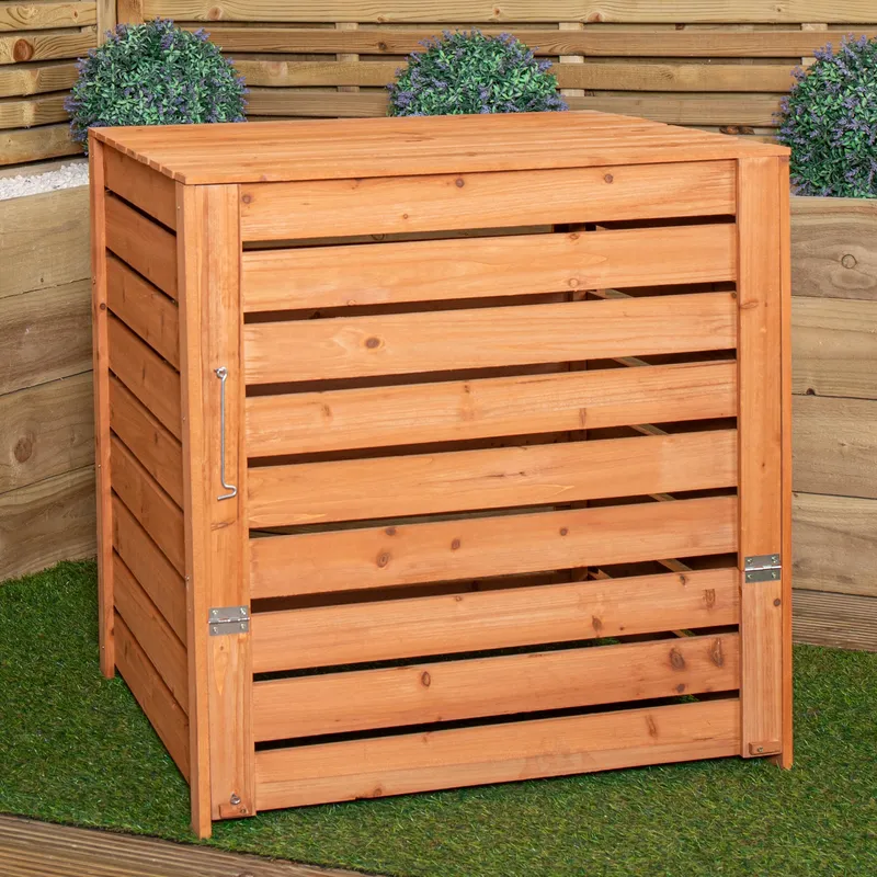 Samuel Alexander Solid Wood Stationary Composter Brown 65L
