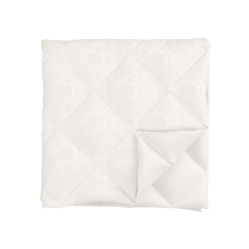1951 Ashleigh Quilted Throw, White