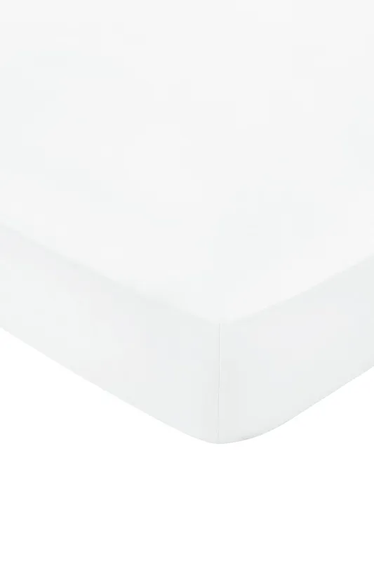 1951 'Luxury 1000 Thread Count' Egyptian Cotton Fitted Sheet in White Size: Emperor Fitted White