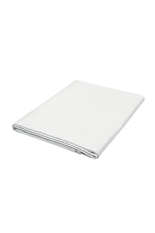 1951 'Luxury 400 Thread Count' Cotton Sateen Flat Sheet in White Size: King Flat White King Flat