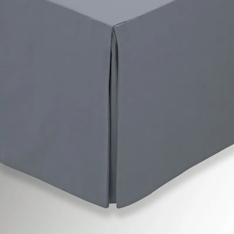 1951 Plain Dye Percale Single Valance, Charcoal