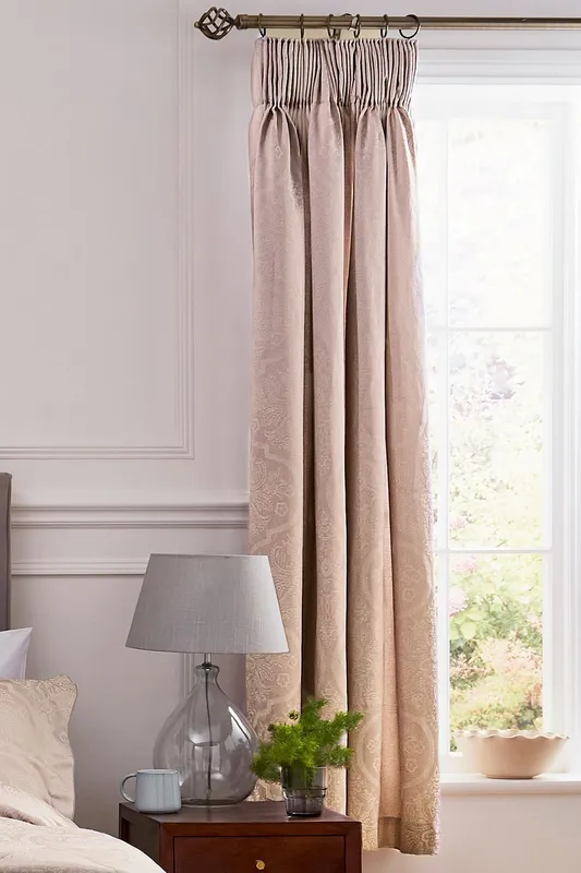 1951 Reza Lined Curtains 66" x 72", Tuberose