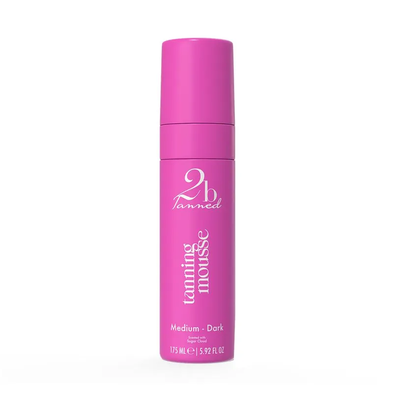2bTanned Self Tanning Mousse Medium to Dark Shade 175ml in Brown Size: 150ml - Brown - Size: 150ml