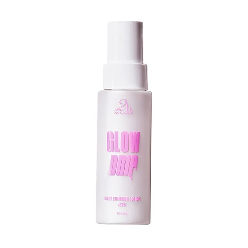2bTanned Unisex Glow Drip Iced Body Shimmer Lotion Size: 100ml Iced female