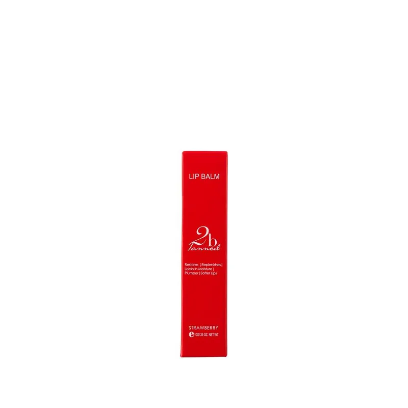 2bTanned Moisture Locking Lip Balm - Strawberry in Clear Size: 10g Clear 10g