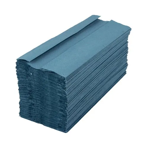 2Work 1-Ply C-Fold Hand Towels Blue (2880 Pack) KF03800