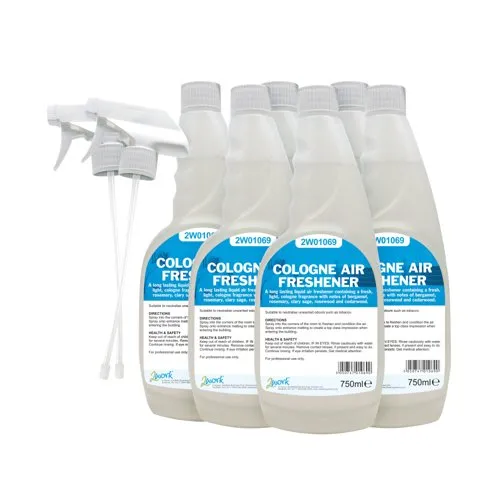 2Work Cologne Air Freshener 750ml (Pack of 6) 811