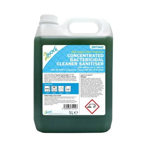 2Work Concentrated Bactericidal Cleaner Sanitiser 5 Litre