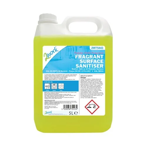 2Work Fragrant Surface Sanitiser 5 Litre