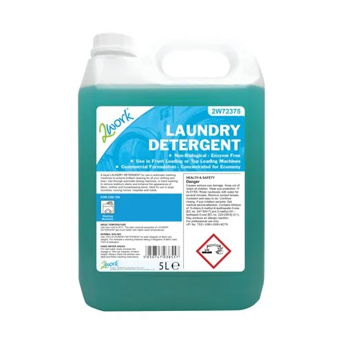 2Work Liquid Laundry Detergent 5 Litre