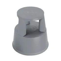 2Work Plastic Step Stool Dark Grey T7/Dgrey