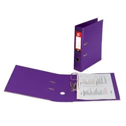5 Star Office Lever Arch File Plastic A4 Purple [Pack 10] - 138811