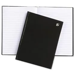 5 Star Office Notebook Casebound Hard Cover Ruled 80gsm A5 [Pack 5]