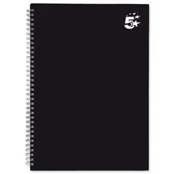 5 Star Office Notebook Twin Wirebound Hard Cover [Pack 5] - 930264
