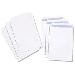 5 Star Value Envelope Pocket Press Seal 100gsm (Pack 250) - 1D27