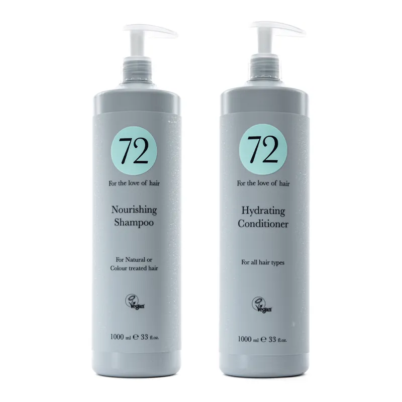 72 Hair Nourishing Shampoo 1000ml & Hydrating Conditioner 1000ml Duo