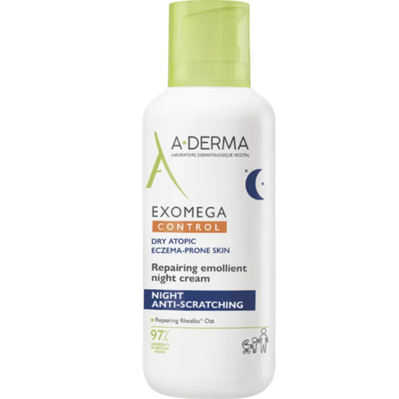 A Derma Exomega Control Emollient Night Cream Atopic Skin 400mL