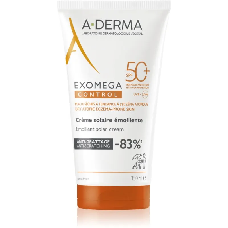 A Derma Exomega Control Solar Cream SPF50+ 150mL SPF50+