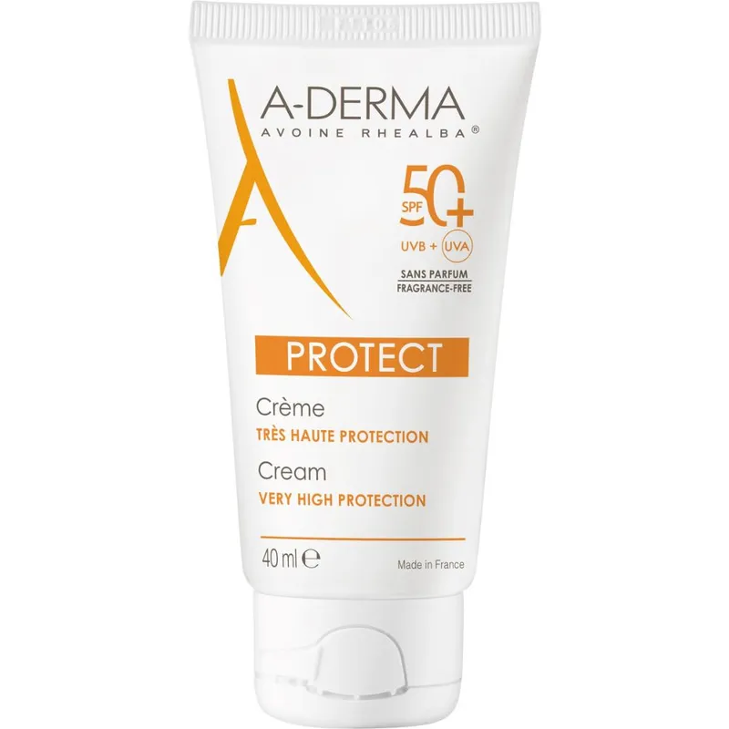 A-Derma Protect Sunscreen Cream Spf 50+ Unscented 40ml
