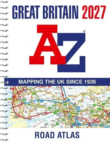 A-Z Maps A -Z Great Britain Road Atlas 2027 (A4 Spiral)