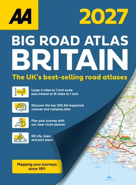 AA Publishing Aa Big Road Atlas Britain 2027