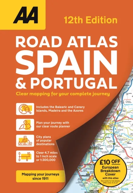 AA Publishing Aa Road Atlas Spain & Portugal