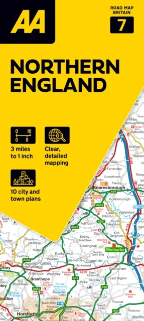 AA Publishing Aa Road Map Northern England