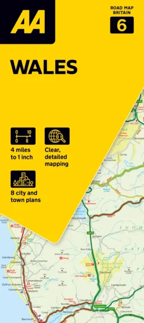 AA Publishing Aa Road Map Wales