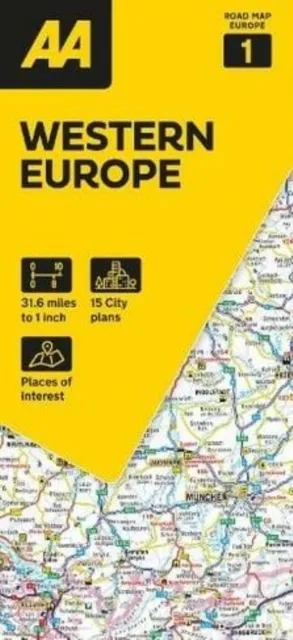 AA Publishing Aa Road Map Western Europe