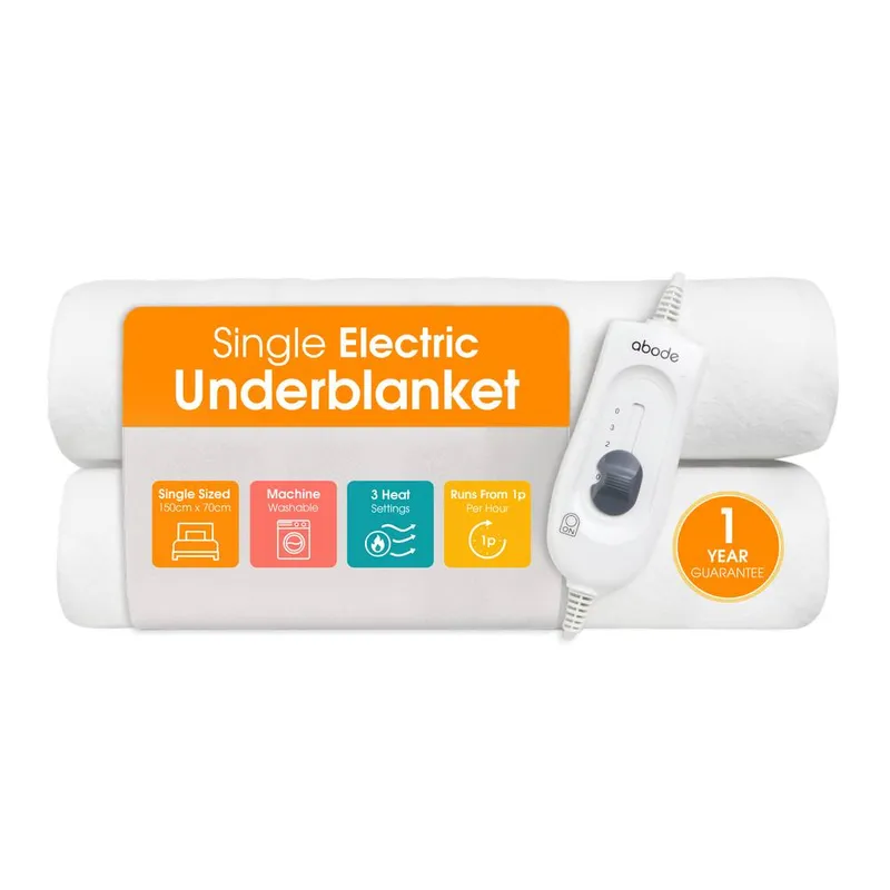 Abode AESB1001 Electric Underblanket - Single