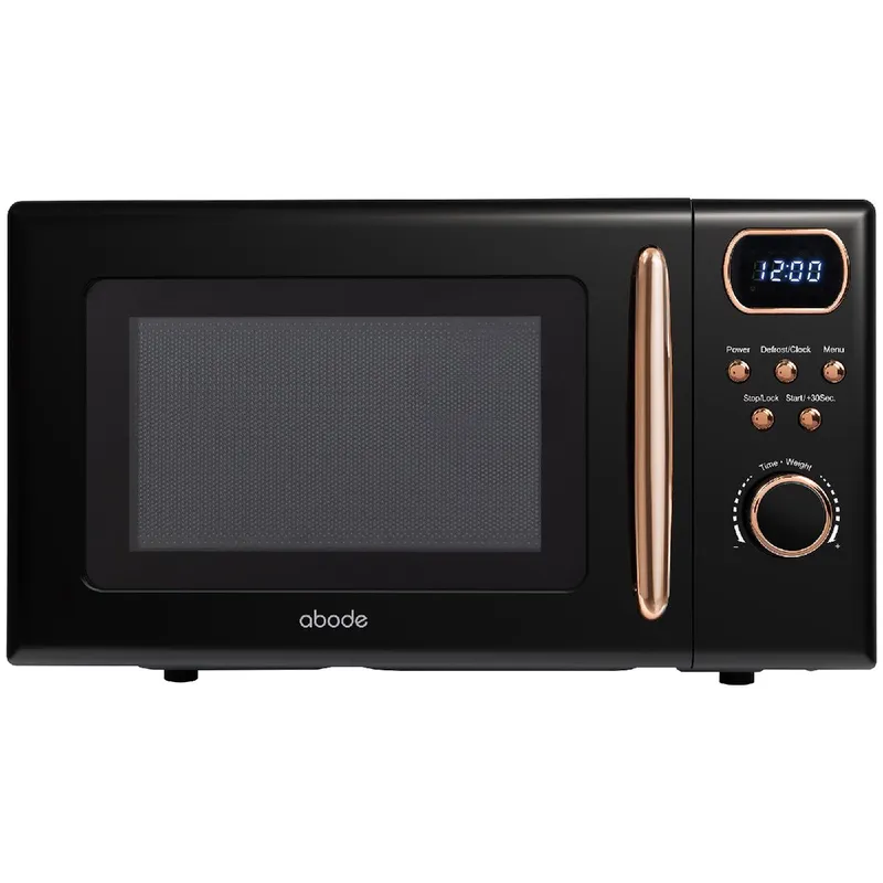 Abode Retro Digital Microwave 20 Litres 800W AMD2004 in Black Black