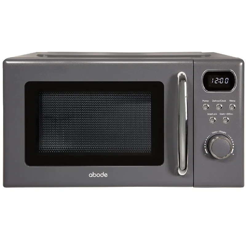 Abode Retro Digital Microwave 20 Litres 800W AMD2004 in Grey Grey