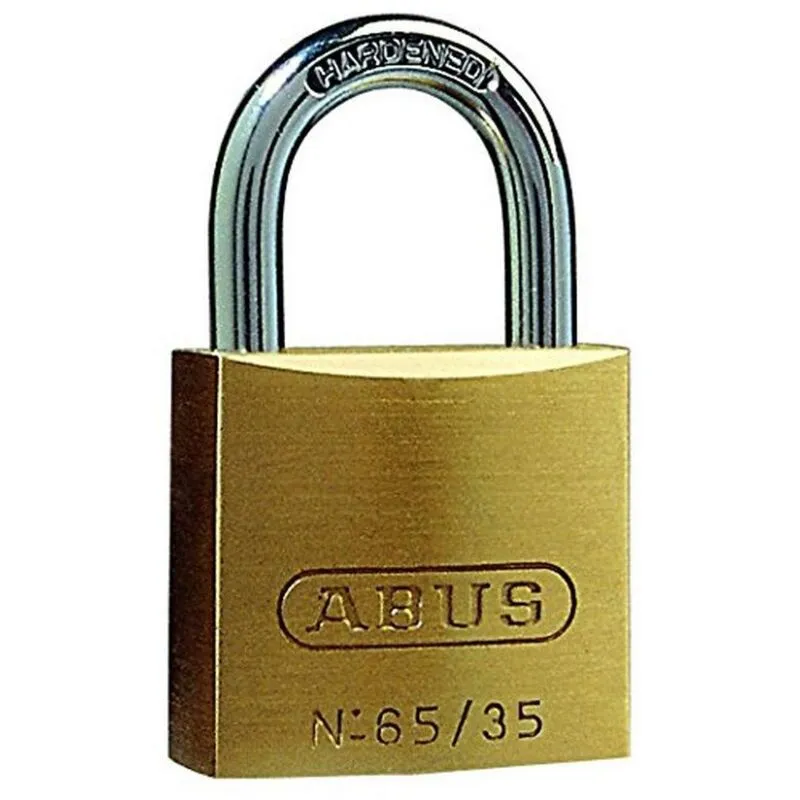 Abus 04775 65/40mm Brass Padlock 40mm Long Shackle