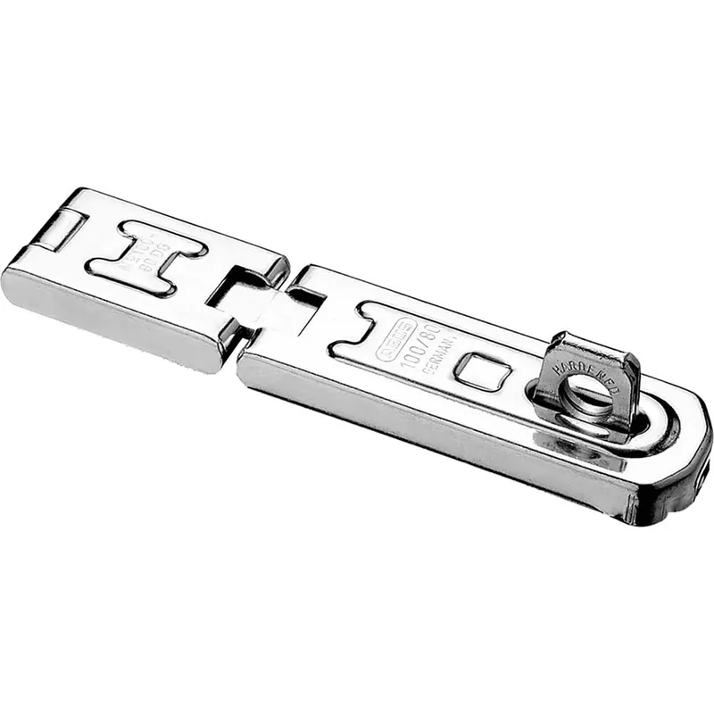 Abus 01443 100/80 DG Hinged Hasp & Staple 80mm