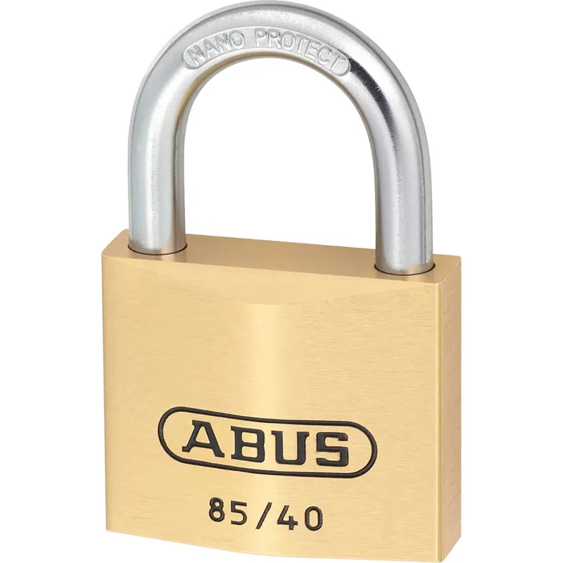 Abus - 02456 85/40mm Brass Padlock Keyed Alike 709 ABUKA02456