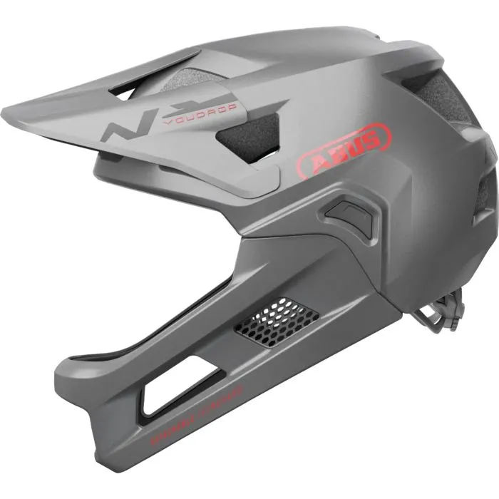 Abus Youdrop Full Face Kids Helmet - Ti Silver