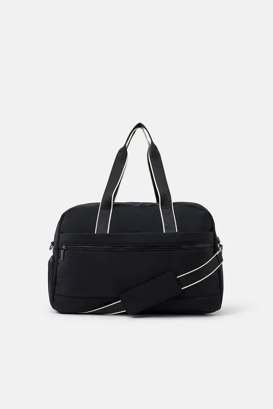 Accessorize Women's Large Nylon Weekend Bag in Black Black female