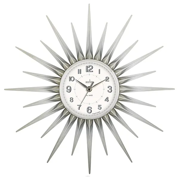 Acctim Stella Wall Clock Chrome