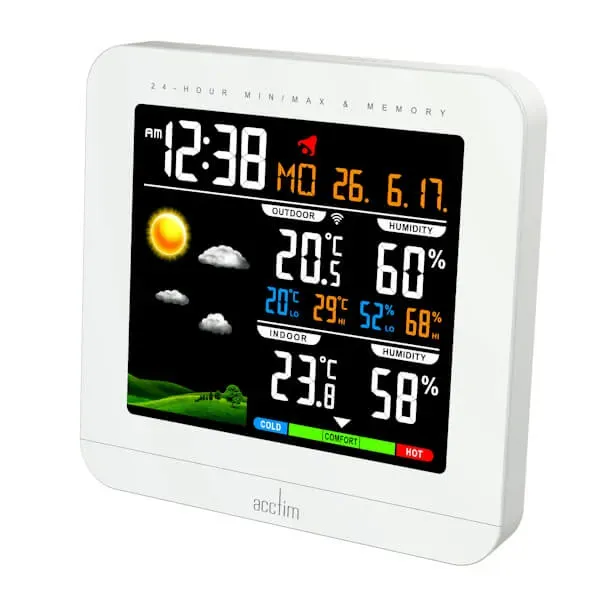 Acctim Wyndham White Clock