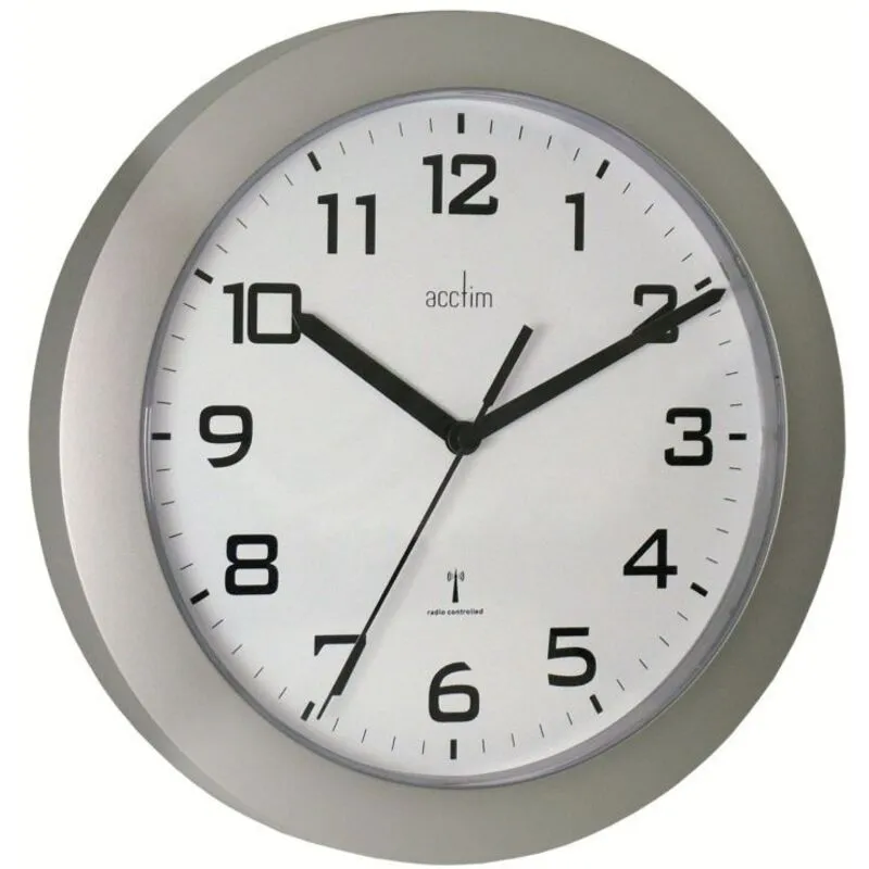 Peron Wall Clock Silver - Acctim