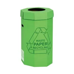 Acorn Cardboard Recycling Bin 60 Litre Green (5 Pack) 402565