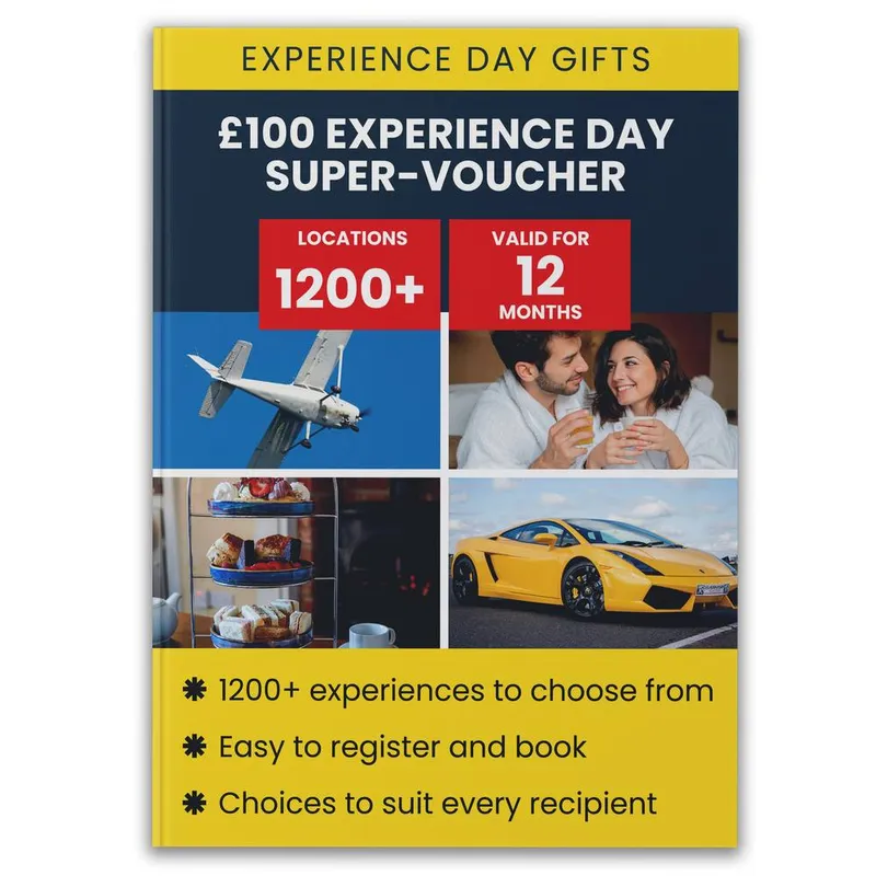 Activity Superstore Unisex £100 Experience Day Super-Voucher in Gold Gold female