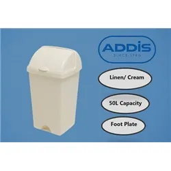Addis Linen Roll Top Bin 50 Litre